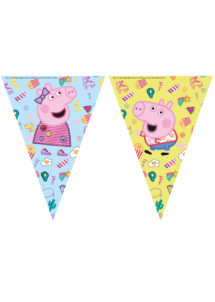 guirlande fanions peppa pig, décorations Peppa pig, Guirlande Fanions Peppa Pig