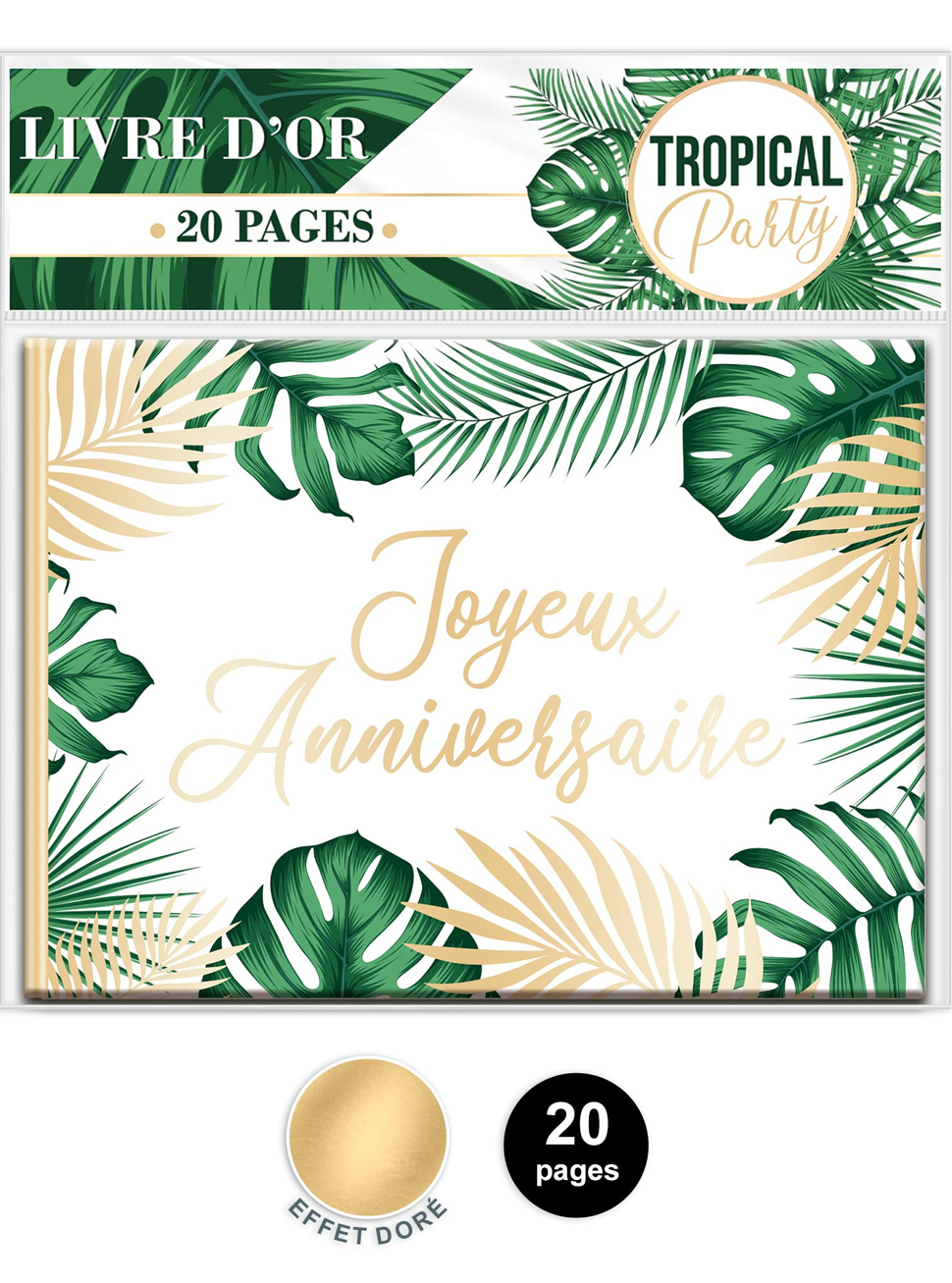 Livre d'or Joyeux anniversaire - Rose Gold