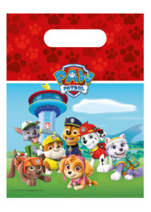 sachets cadeaux, sacs bonbons pat patrouille, anniversaires enfants pat patrouille