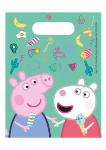 sachets cadeaux Peppa pig, sacs bonbons anniversaires enfants, sachets surprise anniversaires enfants