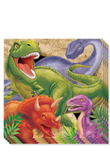 serviettes en papier, serviettes dinosaures, serviettes jetables anniversaires dinosaure, Vaisselle Dinosaures, Dino Blast, Serviettes
