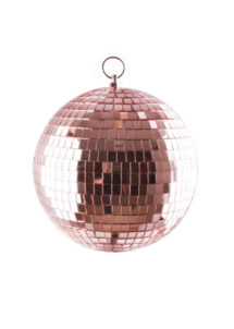 boule disco, décorations disco, décos année 80, boules discos, boules à facettes,, Boule à Facettes, Boule Disco Rose Gold