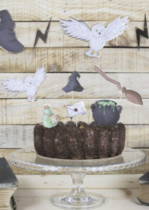 décorations gâteaux sorcier, cake topper Harry Potter