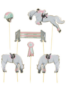 décorations gâteau, cake topper, décorations gâteaux anniversaire fille, décorations cheval