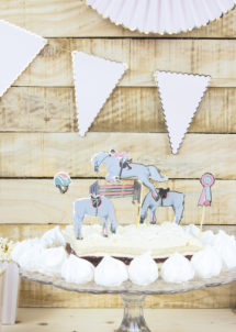 décorations gâteau, cake topper, décorations gâteaux anniversaire fille, décorations cheval