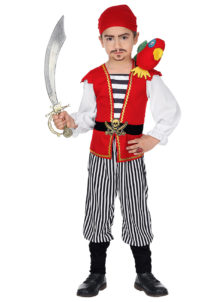 déguisement pirate garçon, costume pirate garçon, déguisement de pirate, Déguisement de Pirate avec Perroquet, Garçon