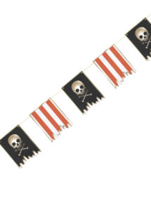 guirlande pirates, guirlande fanions pirates, guirlande décoration pirate