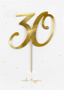 cake topper, décorations gateau, déco pour gâteau 30 ans