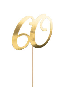 cake topper, décorations gateau, déco pour gâteau 60 ans