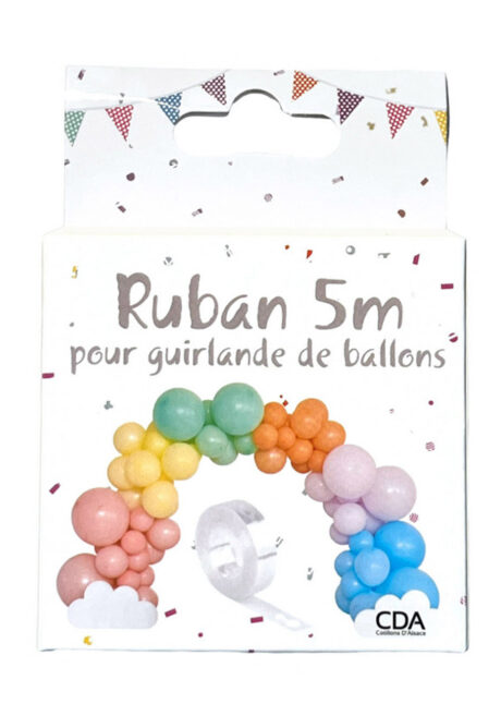 guirlande pour arche de ballons, guirlande de ballons diy, Ruban pour Guirlande de Décoration de Ballons