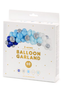 arche de ballons, ballons bleus, guirlande de ballons, arche décorations ballons, ballons babyshower