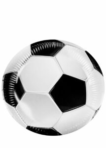 ASSIETTES FOOT 23 CM 6252, Assiettes Anniversaire Foot – Ballon 3D – 23 cm