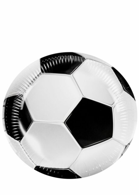 ASSIETTES FOOT 23 CM 6252, Assiettes Anniversaire Foot – Ballon 3D – 23 cm