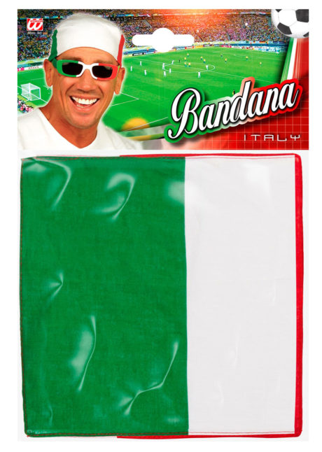 bandana italien, bandana drapeau Italie, bandana drapeau italien, accessoire déguisement italie, Bandana Italie