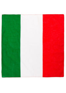 bandana italien, bandana drapeau Italie, bandana drapeau italien, accessoire déguisement italie