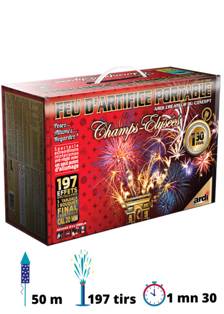 FEU D'ARTIFICE PORTABLE® DE PROXIMITÉ 4MN