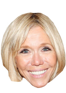 masque de Brigitte macron, masque célébrités, masque politique, Masque Brigitte Macron