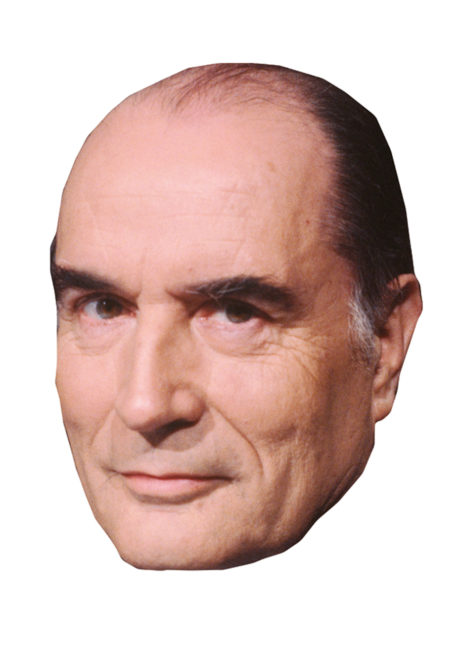 masque François Mitterrand, masque président, masques politiques, masques célébrités, Masque François Mitterrand