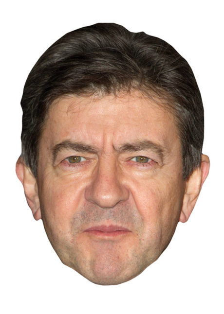 masque jean Luc Mélanchon, masques politiques, masques célébrités, masque Mélanchon, masques politiques cartons, Masque de Jean Luc Mélanchon