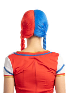 perruque supporter, perruque france, perruque tricolore, perruque bleu blanc rouge