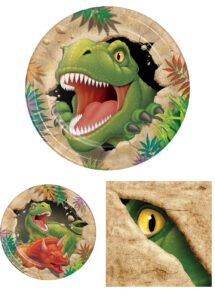 serviettes en papier, serviettes dinosaures, serviettes jetables anniversaires dinosaure