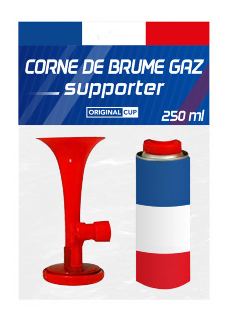 corne de supporter, accessoires coupe du monde, accessoire foot, boutique supporters, supporters france, euro, coupe du monde football, Corne de Supporter France