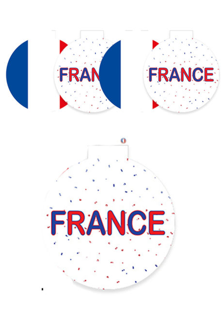 décorations France, décorations euro, décorations coupe du monde, décorations 14 juillet, Décoration Découpes France, à Suspendre