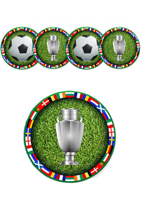 décorations euro 2021, décorations foot, décorations coupe du monde, Décoration Découpes Ballons EURO à Suspendre