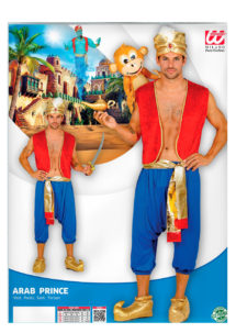 déguisement oriental, déguisement sultan oriental homme, déguisement génie oriental homme, déguisement Aladin, costume d'Aladin homme