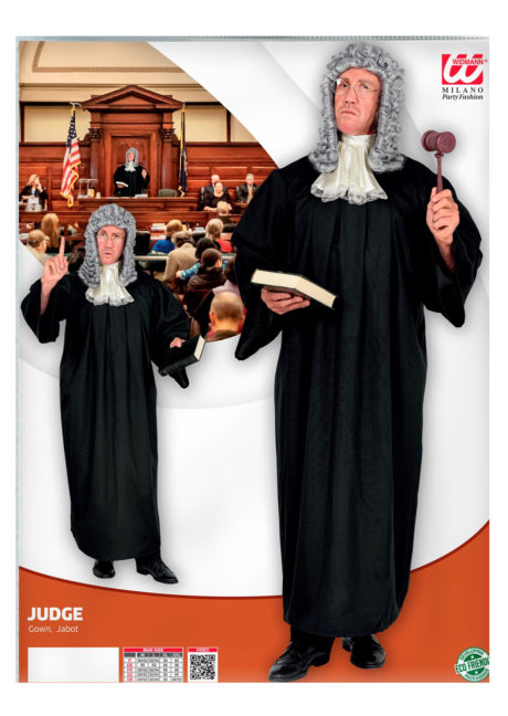 déguisement de juge, déguisement d'avocat, costume d'avocat, robe d'avocat, robe de juge, Déguisement de Juge ou d’Avocat