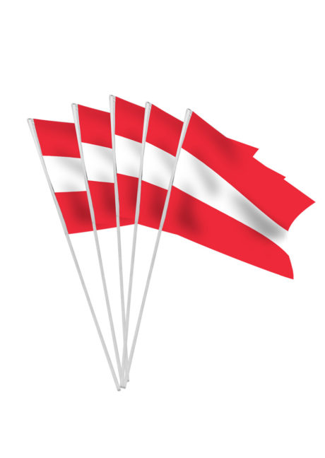 drapeaux de l'Autriche, drapeaux autrichien, drapeaux euro, drapeau autrichien, drapeaux de table, drapeaux à agiter, Drapeau de l’Autriche x 10, Drapeaux de Table
