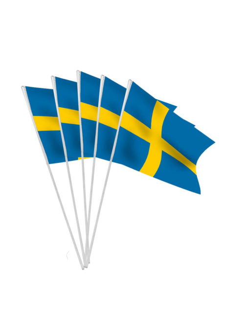 drapeaux de la suède, drapeaux suédois, drapeaux euro, drapeau autrichien, drapeaux de table, drapeaux à agiter, Drapeau de la Suède x 10, Drapeaux de Table