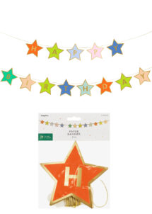 guirlande anniversaire étoiles, guirlande happy birthday, guirlande pour anniversaire