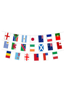 coupe du monde rugby, guirlande drapeaux, guirlande drapeaux rugby, Guirlande Coupe du Monde Rugby 2023, Drapeaux 20 Pays Qualifiés