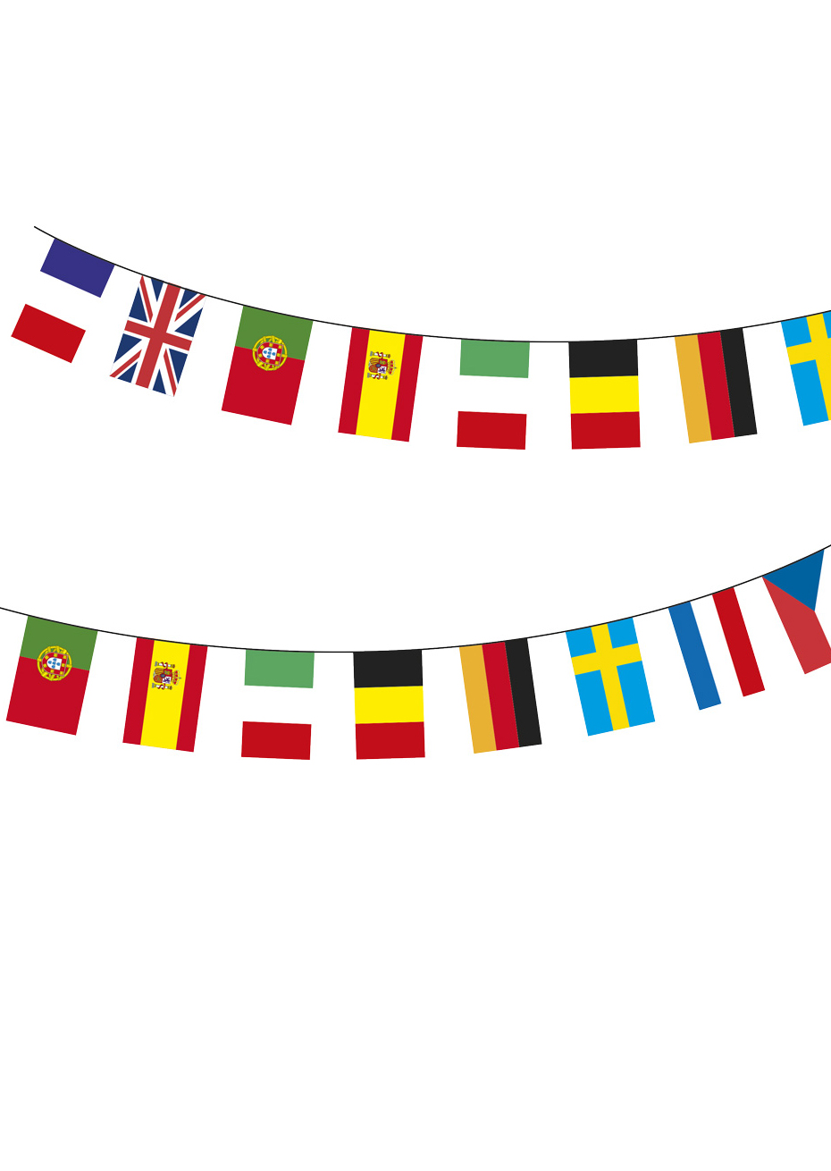 Acheter une guirlande de drapeaux du monde ✘ Commander chez PHENO FLAGS