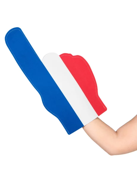 main mousse France supporter, main géante en mousse, main France, Main Géante de Supporter France – en Mousse Bleu Blanc Rouge