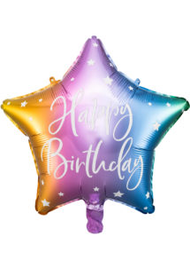 ballon anniversaire, ballons étoiles anniversaire, ballon happy birthday