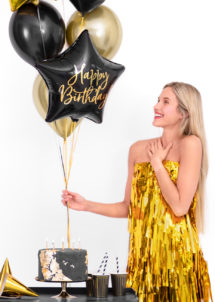 ballon anniversaire, ballons étoiles anniversaire, ballon happy birthday