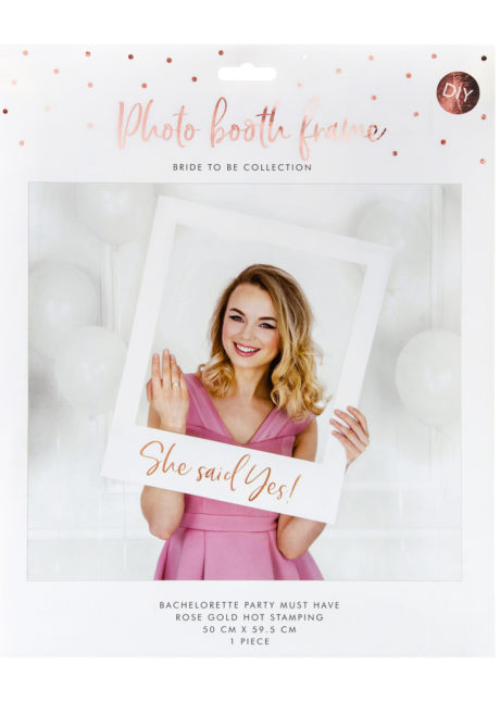 photobooth, cadre photo pour selfie, selfies photo, evjf, bride to be, Cadre pour Photos EVJF, She Said Yes