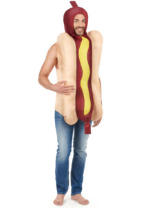 déguisement de hot dog, déguisement hotdog, costume de saucisse, déguisement humour, Déguisement de Hot Dog
