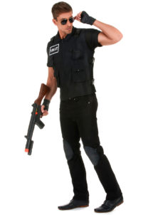 déguisement policier, déguisement swap, gilet pare balle, déguisement swat