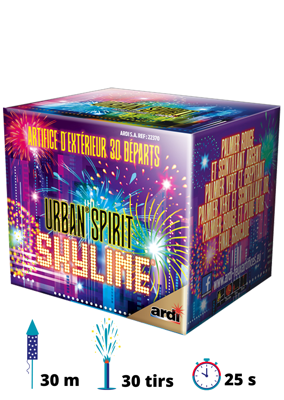 Xtra Power 25 de Sky Designer : Feu d'artifice compact nouvelle génération