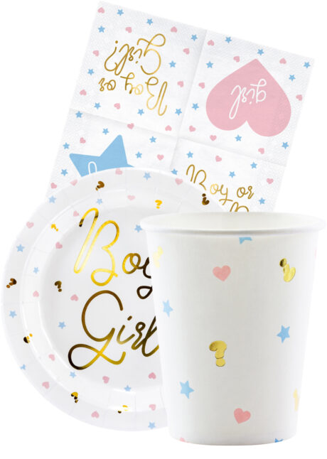 gobelets jetables pour gender reveal, vaisselle jetable baby showers, gobelets baby showers, Vaisselle Baby Shower, Gobelets Révélation