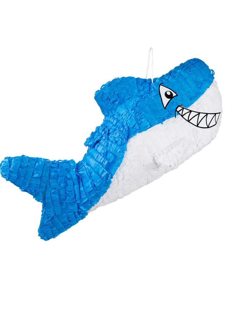 Piñata Requin Boland - 27 X 60 Cm, Idéale Pour Anniversaire Enfants Et Fêtes Thématiques