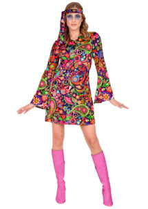 déguisement hippie femme, costume de hippie femme, déguisement robe hippie femme, soirée à thème hippie