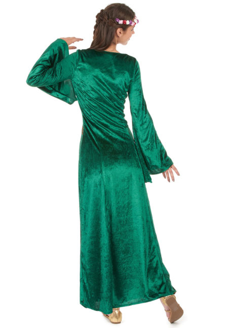 déguisement princesse renaissance, déguisement de marquise, déguisement de princesse médiévale, déguisement de princesse pour femme, Déguisement de Princesse Médiévale, Vert Foncé