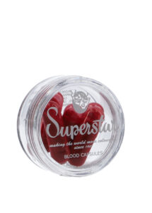 faux sang en capsule, capsules de faux sang, faux sang Halloween, faux sang comestible