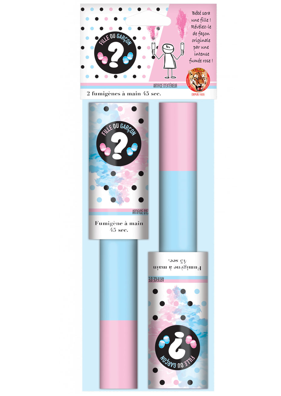 Fumigène pour Gender Reveal / Baby Shower - Rose