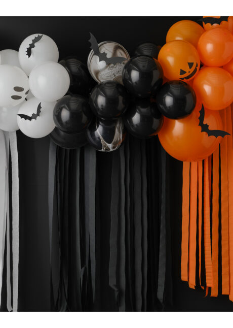 arche ballons halloween, arches de ballons, décorations halloween, ginger ray, Arche Guirlande de Ballons Halloween Bat, Ginger Ray