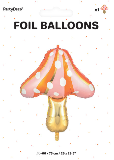 ballon champignon, ballons hélium, ballon aluminium, Ballon Champignon, en Aluminium